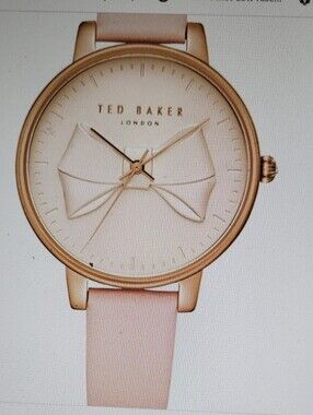 Ted Baker Rose Pink London Bow Watch. Water Resistant Ted0185001